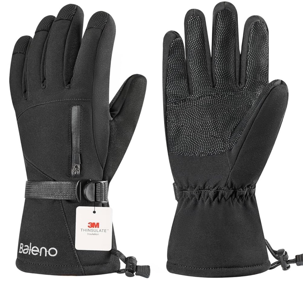 Baleno Guantes de esquí impermeables a prueba de viento,